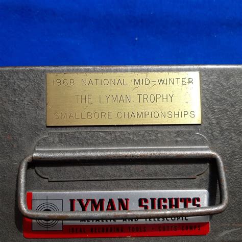 Vintage 1968 Lyman Trophy Smallbore Championships Metal 